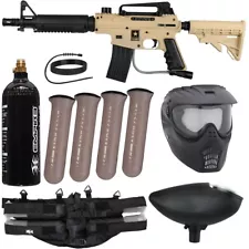 Tippmann US Army Alpha Black Elite Tactical Epic Paintball Gun Package Kit - Tan