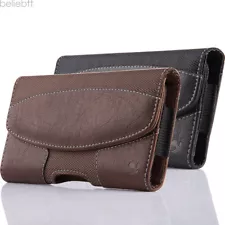 Cell Phone iPhone Horizontal Leather Carrying Pouch Case Cover Belt Clip Holster