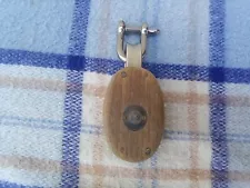 Vintage Sailboat Block & Tackle Pulley