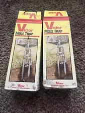 Lot (2) Victor Mole Trap Model 0645 Tested Works