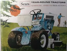 Sears Suburban Custom Lawn Garden Tractor 1968 Color Sales Brochure Riding Mower