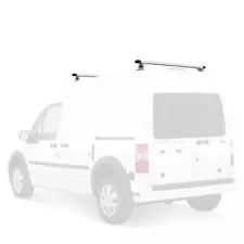 Vantech White J1000 2 Bar w/ Tracks (A285 50") Ladder Roof Van Rack (no acc) (For: Ford)