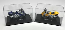 Ray Mini Bike Lot Of 2 Suzuki GSX 1300R Hayabusa 1/32 Plastic Case USED