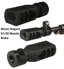 Steel Mosin Nagant M91/30 Bolt on Muzzle Brake,Low Concussion Competition