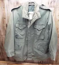 VTG US ARMY MILITARY Field Jacket Jacket Size LARGE OD GREEN