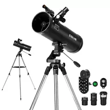 Newtonian Reflector Telescope Astronomical 500114AZ 150X for Adult Beginner Gift