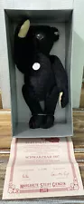 Steiff Schwarzbär Replica 1907 Black Mohair Bear 15.75” Limited #1281 of 4,000