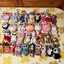 Lot Of 33 Beanie Boo Clip Keychains With And Without Tags