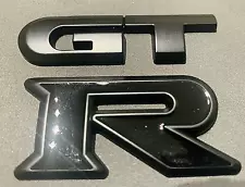 SALE- MAT BLACK METAL CAR BADGE GTR FOR SKYLINE R32 R33 R34 R35 RB26 RB26DETT