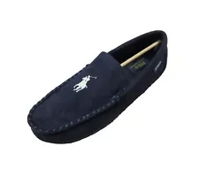 Polo Ralph Lauren Men's Navy Declan Plaid Slippers