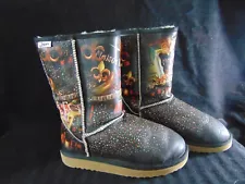 ICON Shearling Boots-Sz 7-Millsap New Orleans Jazz Scene-Mardi Gras- VG-MIB-SALE