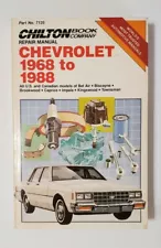 Chilton's Chevrolet 1968-1988 Repair Manual 7135- Impala Caprice Townsman