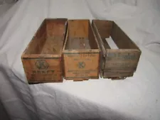 3 Old Kraft Wood Cheese Boxes