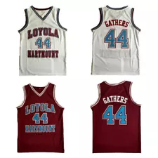 Throwback Hank Gathers #44 Basketball Jerseys Stitched S-6XL Red White