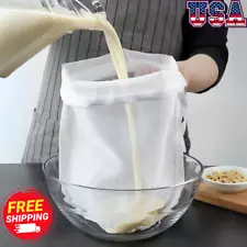 Reusable Nut Milk Bag Food Strainer Nut Bags for Straining Fruit Juice