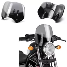 Light Smoke Windscreen Windshield For Honda Rebel CMX300 CMX500 ABS SE 2017-2023 (For: 2017 Honda Rebel 500)