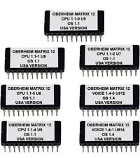 Oberheim Matrix-12 Version Voice 1.4 CPU 1.1 Rom Operating System Rom Eprom