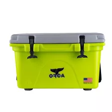 Orca Cooler Green/Silver "Bone Collector" Logo 26 Qt *NEW*