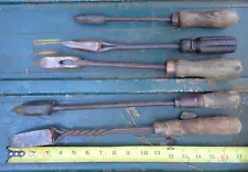 VINTAGE Copper SOLDERING IRONS Collectible Tinsmith Metal Working Tools LOT of 5