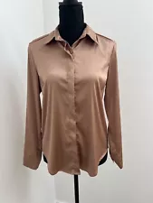 Satin Shirt Blouse Woman , Size S