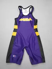 Mesa Jackrabbits Wrestling Singlet Mens M Purple High Schol Cliff Keen Wrestle