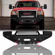 Vijay For 2007-2014 GMC Sierra 2500/3500 Used Front Bumper W/Winch Plate&Lights (For: 2014 GMC)