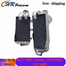 L&R FOR Honda CRF450R CRF450RX 4-Stroke 2017-2020 aluminum radiator (For: 2020 CRF450R)