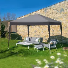 10x10' EZ Pop Up Gazebo Canopy Tent Folding Waterproof Party Tent w/ Carry Bag