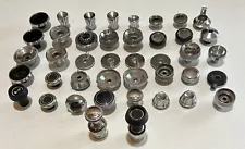 1-Lot 1950's 1960s Chevy Radio Knobs 40 knobs 2 Cigarette lighter Most are Metal