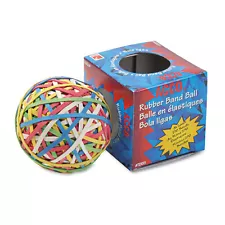 Acco Rubber Band Ball Approximately 250 Rubber Bands Assorted 72155