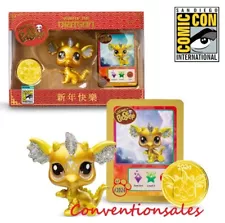 SDCC 2024 UCC LITTLEST PET SHOP GOLD DRAGON FIGURE w/ ROBLOX CODE Presale