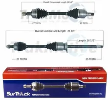 SurTrack Pair Set of 2 Front CV Axle Shafts For Dodge Dart 1.4l 4L Turbo Auto