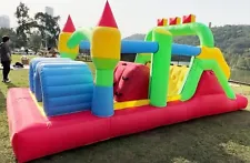 Inflatable Bounce House Obstacle Course Kids Backyard Jumping Castle w/Blower US