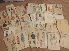 My Estate Sale! Box Of 28+ Vintage Sewing Patterns~ Most Missing Pieces