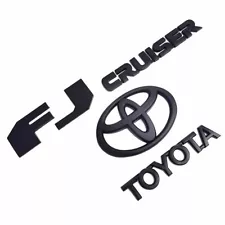 Toyota FJ Cruiser 2007-2015 Rear Door Emblem Logo Badge Nameplate Matte Black