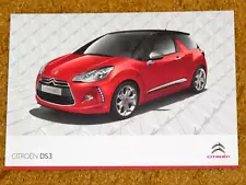 2012-13 CITROEN DS3 Sales Brochure - DSport DStyle DSign Airdream - Excellent!