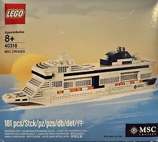 LEGO MSC Cruises Cruise Ship Set #40318 BRAND NEW IN BOX 181 Pieces Boat RARE