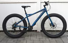 New ListingMongoose Juneau Fat Tire Adult Mountain Bike, 26x4-Inch Wheels, 16-Speed, Blue