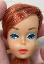 Vintage Mattel Color Magic Barbie Head Only Red Hair TLC For Parts Only As Is