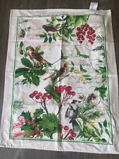 Cotton Tea Kitchen Dish Towel Birds Michel Design Works Berries Trees Nature