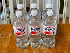 Crystal Pepsi Clear 6 Bottles new sealed Cola FULL 20oz LIMITED EDITION CANADA