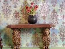 Dollhouse/ArtisanMade/Console/Table/Hallway/Entry/Gothic/Parlor/Den/Library/OOAK