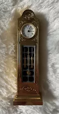 Bulova Miniature "Canterbury" Grandfather Clock B0550