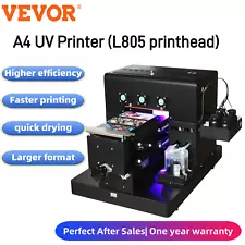 VEVOR A4 UV Printer Label Printer Printer High Precision For Gift Phonecase Wood