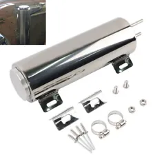 3" X 10" 32OZ Polished Stainless Steel Radiator Coolant Overflow Catch Tank Can (For: 1976 Nova)