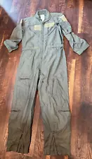 US Military Nomex Flyers Flight Suit Coveralls Sage CWU-27P USAF 42R