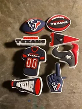 Houston Texans football team shoe charm 8 pc set