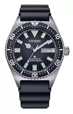 CITIZEN PROMASTER NY0120-01E AUTOMATIC BLACK DIAL DIVE WATCH