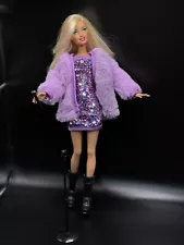 Barbie OOAK Custom TAYLOR SWIFT Doll Midnights Era- The Eras Tour PURPLE DRESSð