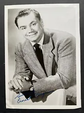 VINTAGE = ERNEST BORGNINE= HAND SIGNED AUTOGRAPHED B&W 5X7 ORIGINAL PHOTOGRAPH